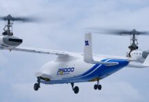 O helicóptero híbrido R6000 alça voo, desafiando a tecnologia global de aeronaves de rotor basculante.