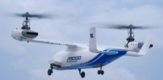 O helicóptero híbrido R6000 alça voo, desafiando a tecnologia global de aeronaves de rotor basculante.