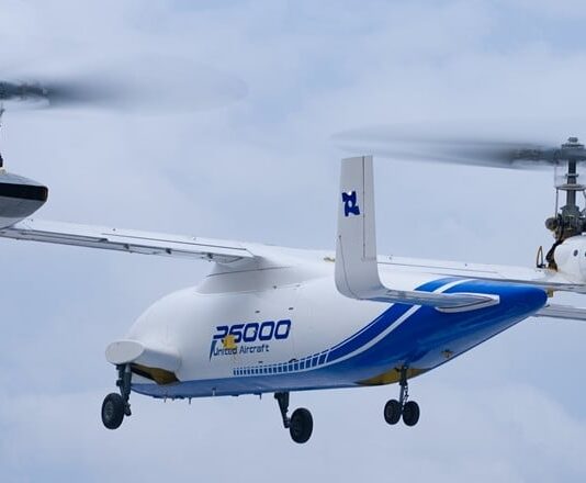 O helicóptero híbrido R6000 alça voo, desafiando a tecnologia global de aeronaves de rotor basculante.